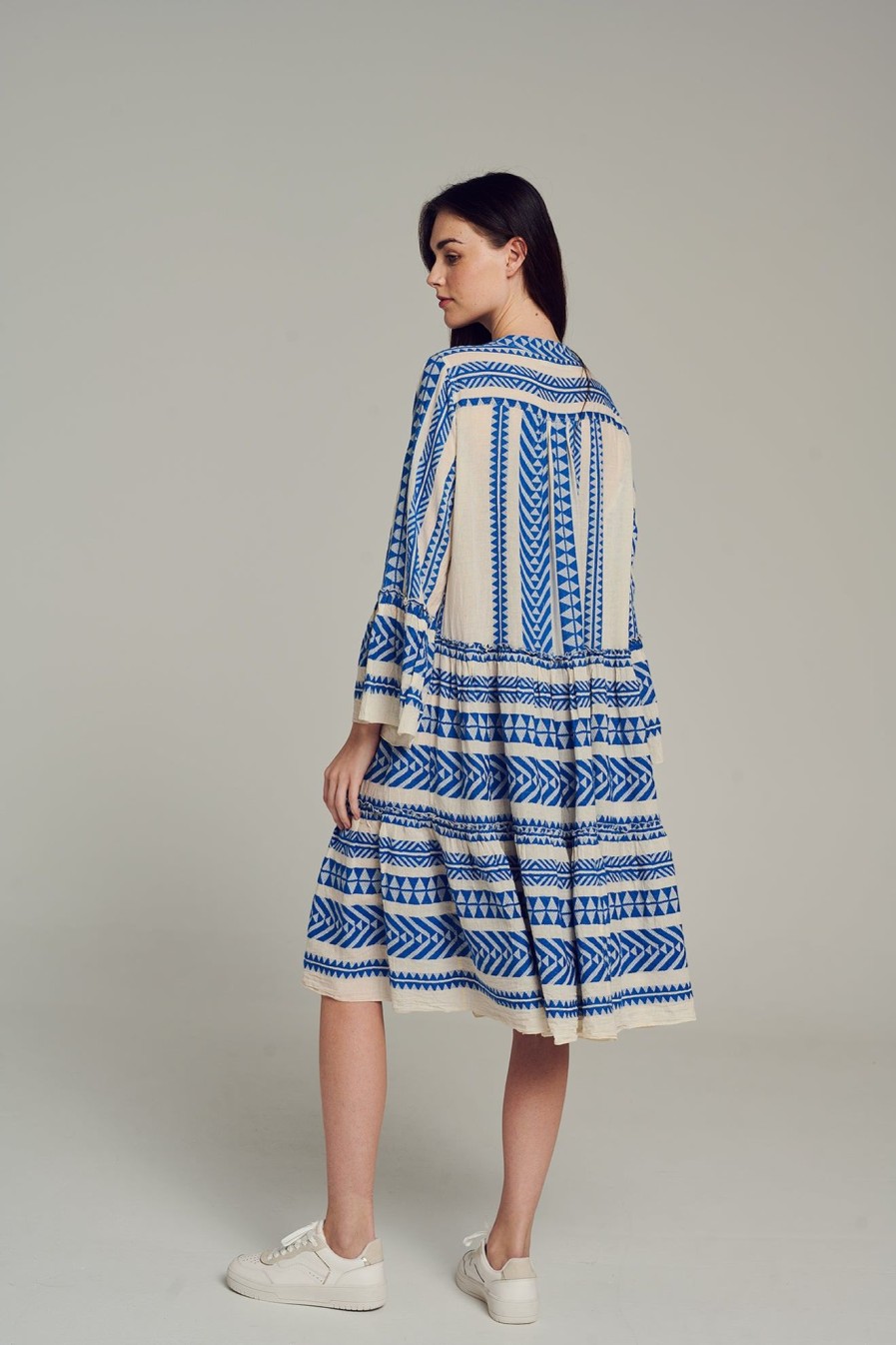 Devotion TWINS Ella Midi-Blue/Offwhite New