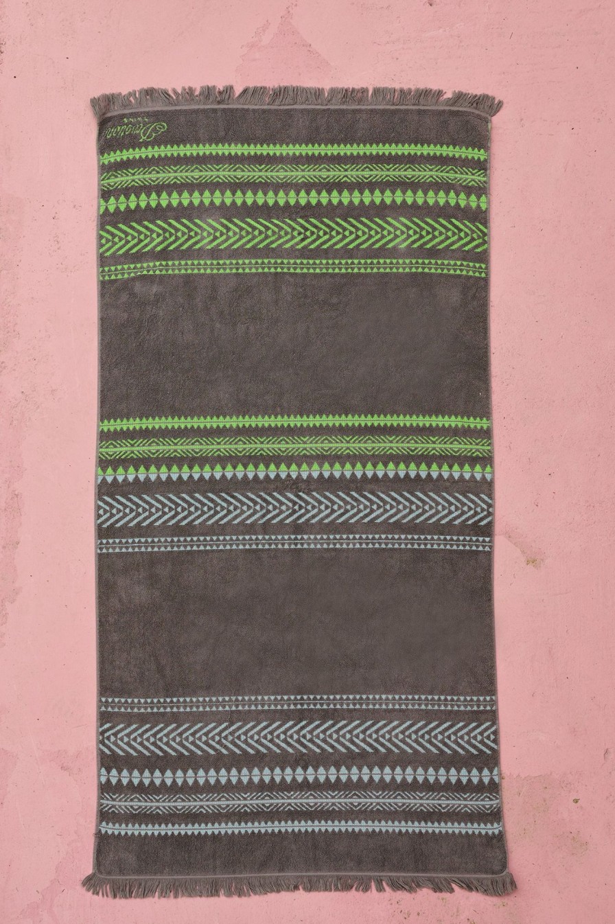 Devotion TWINS Beach Towel-Green-B.B/Grey Hot