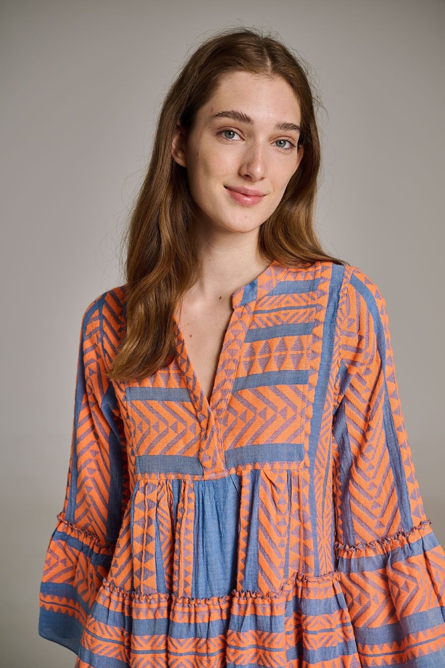 Devotion TWINS Ella Midi-Orange/Blue New