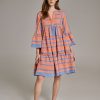 Devotion TWINS Ella Midi-Orange/Blue New