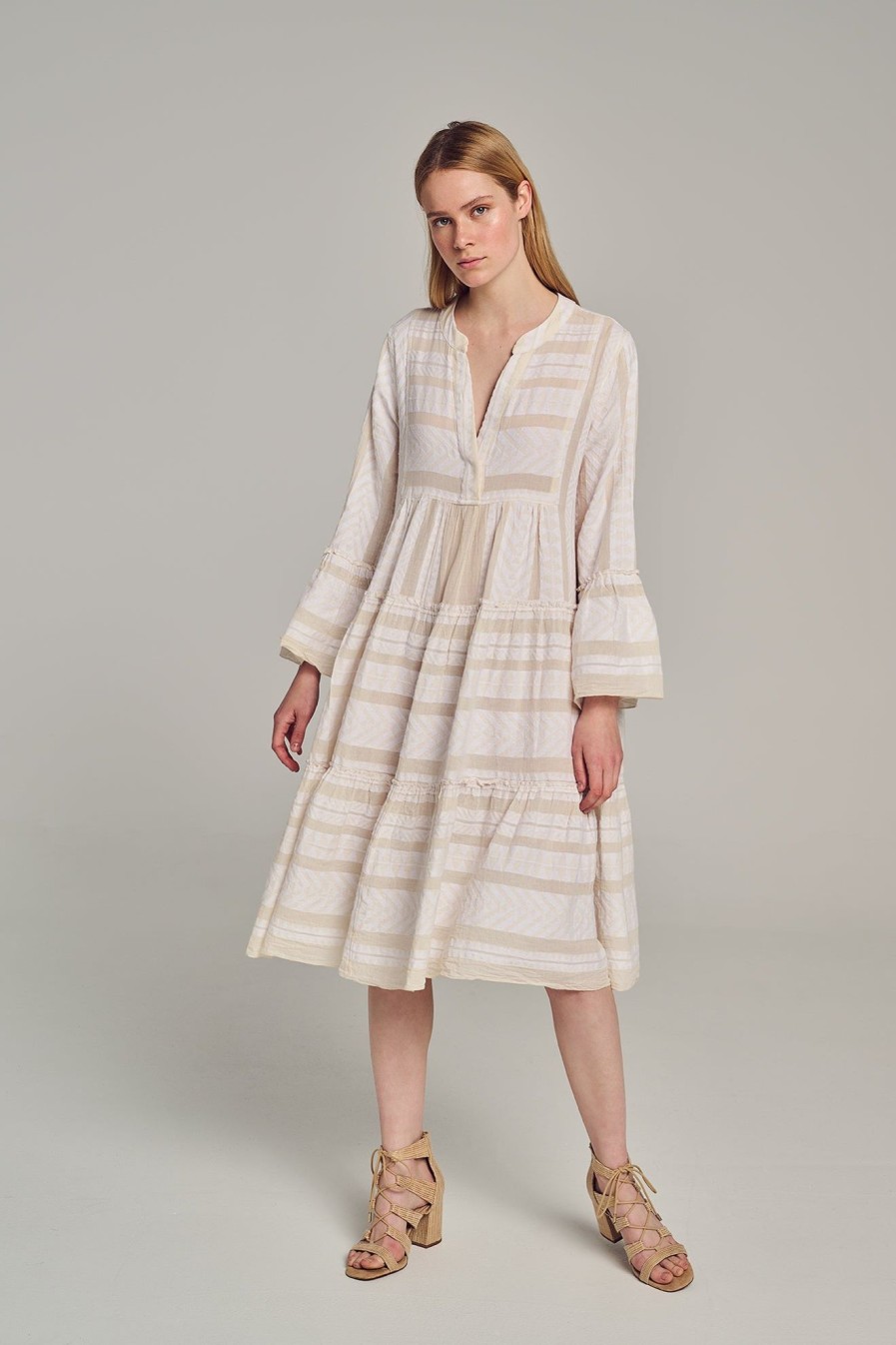 Devotion TWINS Ella Midi-Ecru/Offwhite New