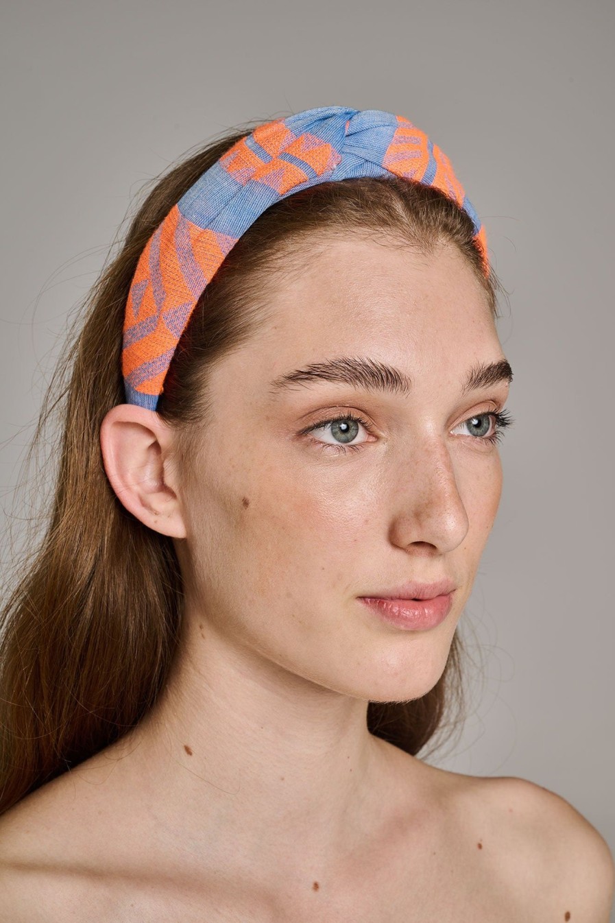 Devotion TWINS Twist Hairband-Orange/Blue Best