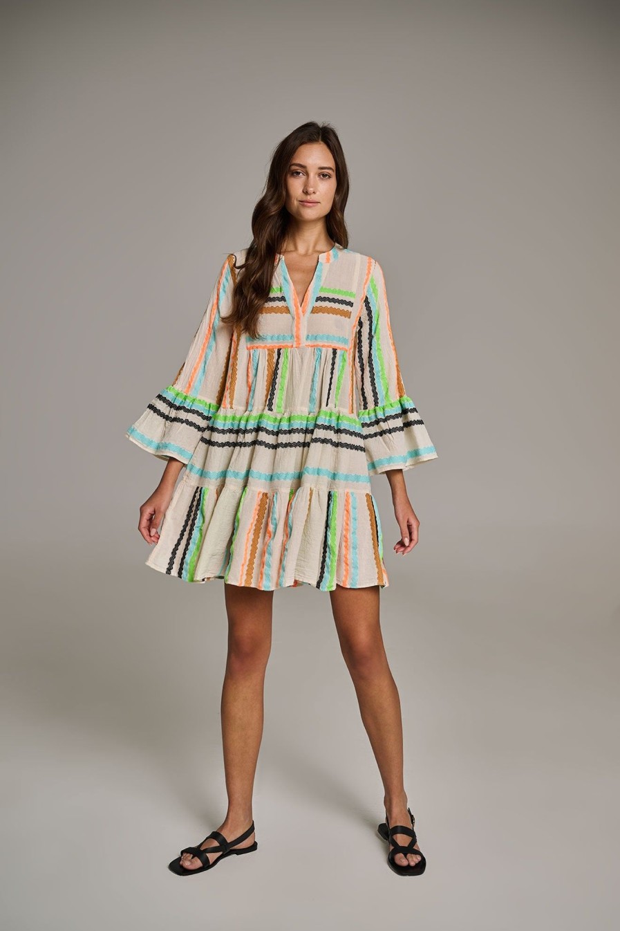 Devotion TWINS Ella-Offwhite With Colored Jacquard Wholesale